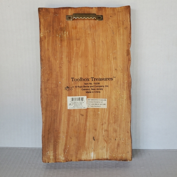 Vintage Russ Tool Box Treasures Wall Hanging Hand Drill - C . 1900 Resin Plaque - Picture 9 of 9